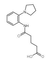 4-(2-Pyrrolidin-1-yl-phenylcarbamoyl)butyricacid structure, CAS 436088-74-3