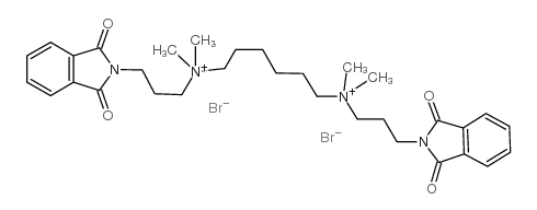 Hexamethylene-bis-[dimethyl-(3-phthalimidopropyl)ammonium]dibromide structure, CAS 21093-51-6