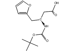 Boc-(S)-3-Amino-4-(2-furyl)butanoicacid structure, CAS 270263-06-4