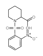 1-[(2-Nitrophenyl)sulfonyl]piperidine-2-carboxylicacid structure, CAS 130178-54-0
