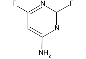4-Amino-2,6-difluoropyrimidine structure, CAS 675-12-7