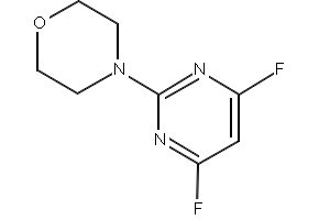 2-Morpholino-4,6-difluoropyrimidine structure, CAS 189003-02-9