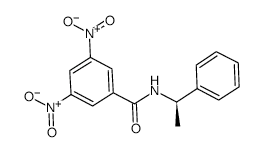 (R)-(-)-N-(3,5-Dinitrobenzoyl)-alpha-phenylethylamine structure, CAS 69632-32-2