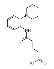4-(2-Piperidin-1-yl-phenylcarbamoyl)butyricacid structure, CAS 436088-56-1