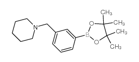 1-[3-(4,4,5,5-Tetramethyl-1,3,2-dioxaborolan-2-yl)benzyl]piperidine structure, CAS 859833-21-9