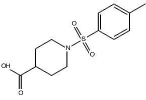 1-[(4-Methylphenyl)sulfonyl]-4-piperidinecarboxylicacid structure, CAS 147636-36-0