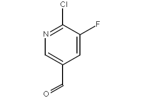 6-Chloro-3-fluoronicotinaldehyde structure, CAS 950691-52-8