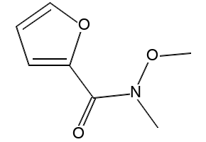 N-Methoxy-N-methylfurancorboxamide structure, CAS 95091-92-2
