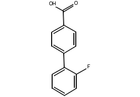 2'-Fluorobiphenyl-4-carboxylicacid structure, CAS 365-12-8