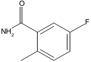 5-Fluoro-2-methylbenzamide structure, CAS 175278-28-1