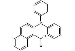 2-Diphenylphosphino-1-naphthoicacid structure, CAS 178176-80-2
