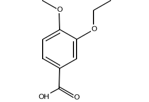 3-Ethoxy-4-methoxybenzoicacid structure, CAS 2651-55-0
