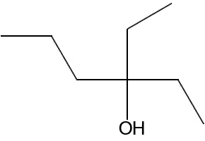 3-Ethyl-3-hexanol structure, CAS 597-76-2