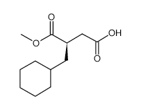 (R)-2-(Cyclohexylmethyl)succinicacid-1-methylester structure, CAS 130165-88-7
