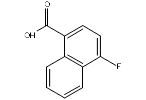 4-Fluoro-1-naphthoicacid structure, CAS 573-03-5
