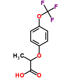 dl-2-[4-(Trifluoromethoxy)phenoxy]propionicacid structure, CAS 175204-35-0