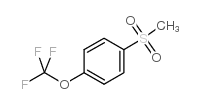 4-(Trifluoromethoxy)phenylmethylsulfone structure, CAS 87750-51-4