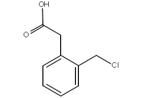 2-(Chloromethyl)phenylaceticacid structure, CAS 95335-46-9