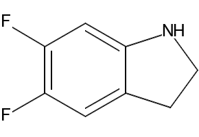 5,6-Difluoroindoline structure, CAS 954255-04-0