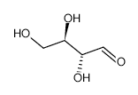 D-Erythrose structure, CAS 583-50-6