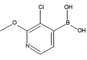 3-Chloro-2-methoxypyridine-4-boronicacid structure, CAS 957060-88-7