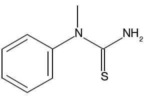 N-Methyl-N-phenylthiourea structure, CAS 4104-75-0