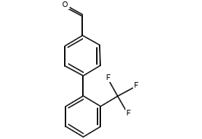 2'-Trifluoromethylbiphenyl-4-carbaldehyde structure, CAS 198205-95-7