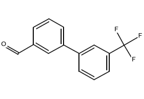 3’-Trifluoromethylbiphenyl-3-carbaldehyde structure, CAS 126091-24-5