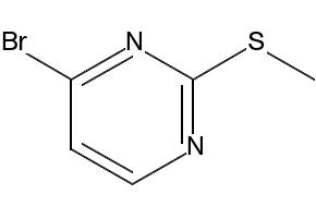 4-Bromo-2-(methylthio)pyrimidine structure, CAS 959236-97-6