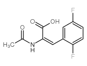 2-Acetylamino-3-(2,5-difluoro-phenyl)-acrylicacid structure, CAS 959246-37-8