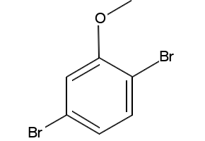 2,5-Dibromoanisole structure, CAS 95970-08-4