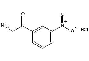 3-Nitrophenacylaminehydrochloride structure, CAS 36765-84-1