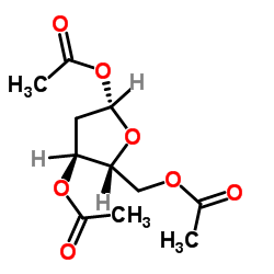 1,3,5-Tri-O-acetyl-2-deoxy-β-D-erythro-pentofuranose structure, CAS 96291-75-7