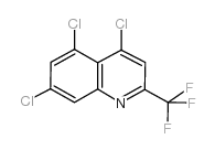 4,5,7-Trichloro-2-(trifluoromethyl)quinoline structure, CAS 175203-41-5