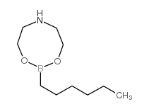 N-Hexylboronicaciddiethanolamineester structure, CAS 96472-47-8