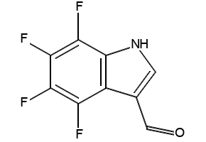4,5,6,7-Tetrafluoroindole-3-carboxaldehyde structure, CAS 30683-38-6
