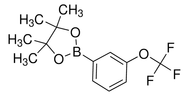 4,4,5,5-Tetramethyl-2-(3-trifluoromethoxyphenyl)-1,3,2-dioxaborolane structure, CAS 262376-31-8