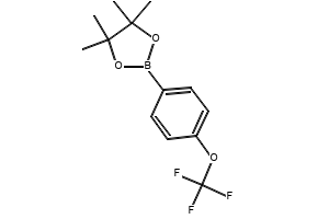 4,4,5,5-Tetramethyl-2-(4-trifluoromethoxyphenyl)-1,3,2-dioxaborolane structure, CAS 474709-28-9