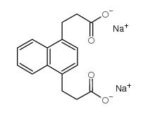 Naphtalene-1,4-dipropionicaciddisodiumsalt structure, CAS 97860-58-7