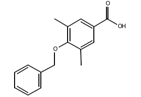 4-Benzyloxy-3,5-Dimethylbenzoicacid structure, CAS 97888-80-7