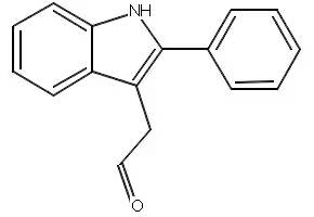 (2-Phenyl-1H-indol-3-yl)acetaldehyde structure, CAS 97945-27-2