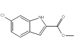 Methyl6-chloro-1H-indole-2-carboxylate structure, CAS 98081-84-6
