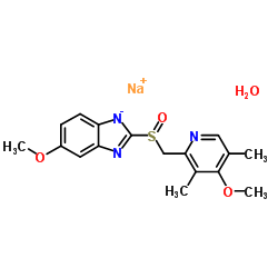Omeprazolesodium structure, CAS 95510-70-6