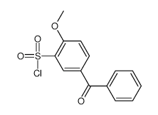 5-Benzoyl-2-methoxybenzenesulfonylchloride structure, CAS 112699-07-7