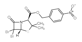 P-Nitrobenzyl-6,6-dibromopenicillinate structure, CAS 98510-71-5