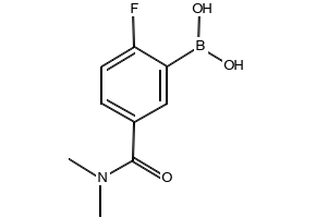 [5-(Dimethylcarbamoyl)-2-fluorophenyl]boronicacid structure, CAS 874289-46-0