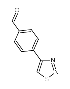 4-(1,2,3-Thiadiazol-4-yl)benzaldehyde structure, CAS 321309-44-8