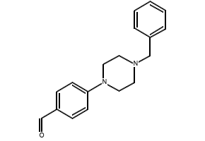 4-(4-Benzylpiperazino)benzaldehyde structure, CAS 166438-88-6