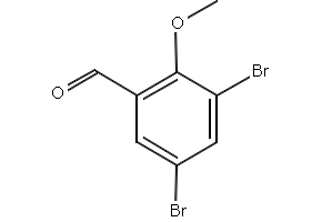3,5-Dibromo-2-methoxybenzaldehyde structure, CAS 61657-65-6