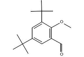 3,5-di-tert-Butyl-2-methoxybenzaldehyde structure, CAS 135546-15-5